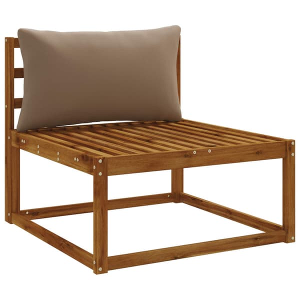 1-delad ryggkudde PUTTEN 100% Polyester Taupe 80 x 40 x 15 cm