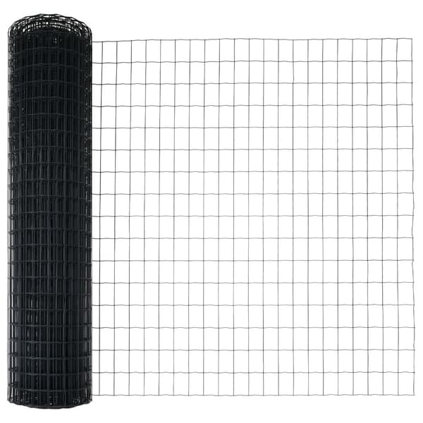 Stängsel med stolpe Grå 1 x 10 m Stål