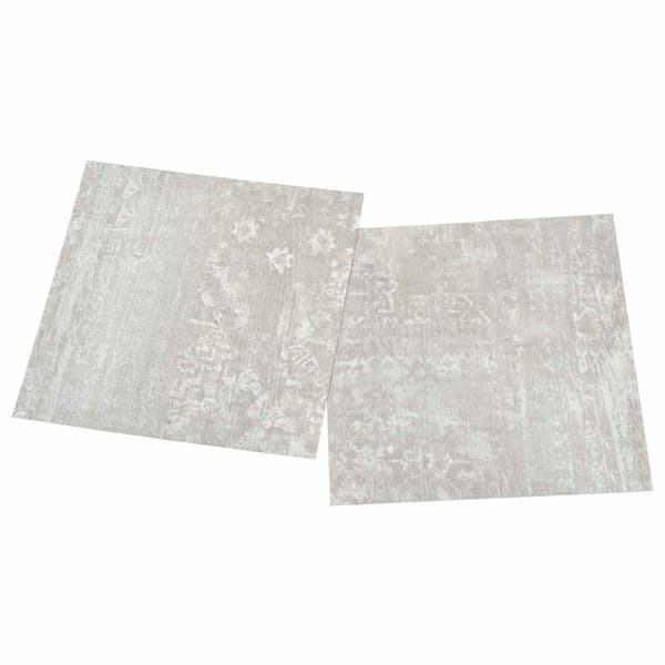 Golvplankor 55 pcs Ljusgrå 5,11 m² PVC