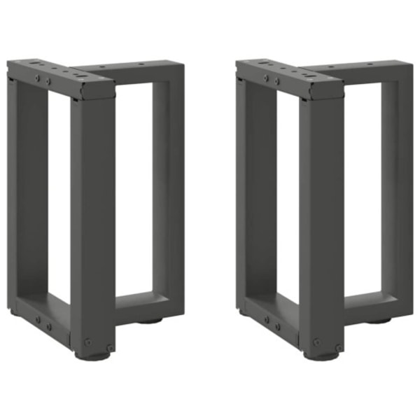 Soffbordsben T-formade 2 st antracit 38x25x(42-43) cm stål