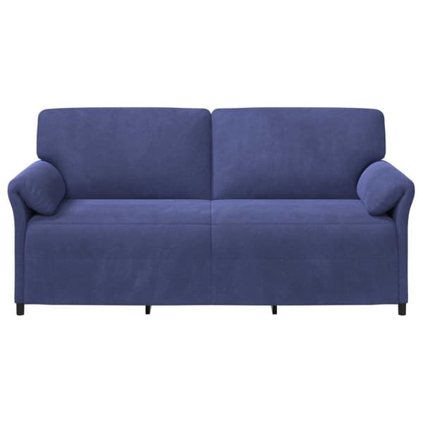 3-Sits soffa Polisblå 198 x 83 x 95 cm Sammet