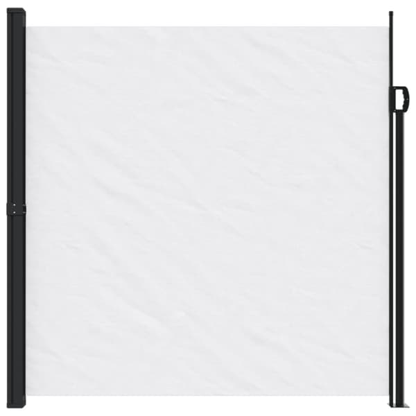 Infällbar sidomarkis vit 200x600 cm