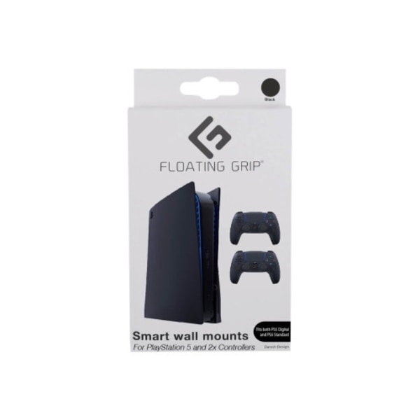 FLOATING GRIP Standard Bundle monteringssats - för game console / 2 controllers - svart