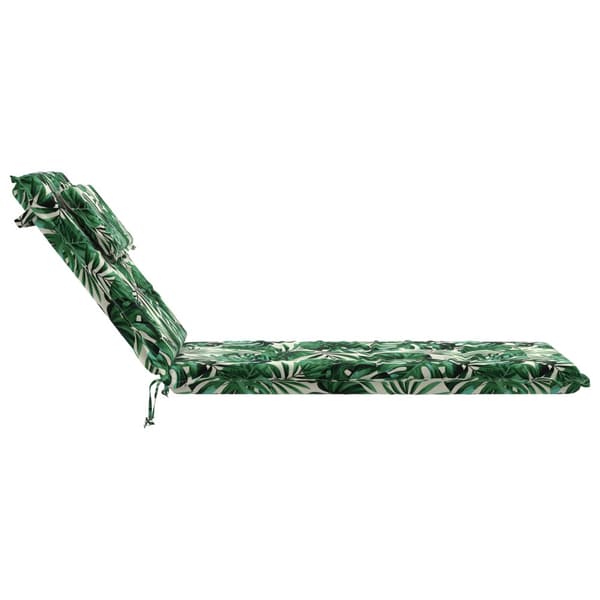Solstol Kudde GEMERT 100% Polyester Bladmönster 190 x 50 x 9 cm