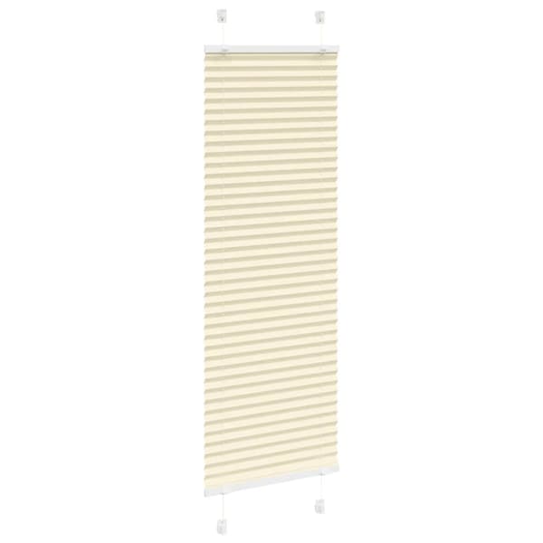 Plisserad persienn cremefärgad 50x150cm tyg bredd 49,4cm