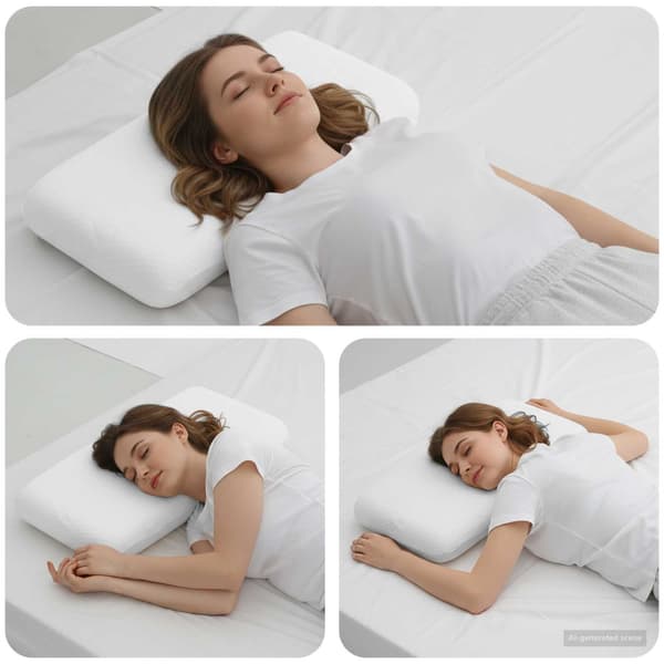 Sovkudde Enfärgad Vit 70 x 36 x 13,5 cm Minneskum