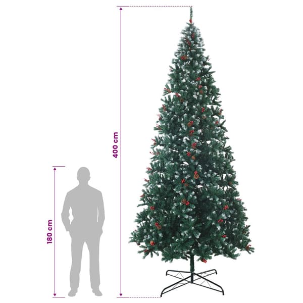 Plast Hingad Julgran 400 cm 600 LED-lampor Varmvit