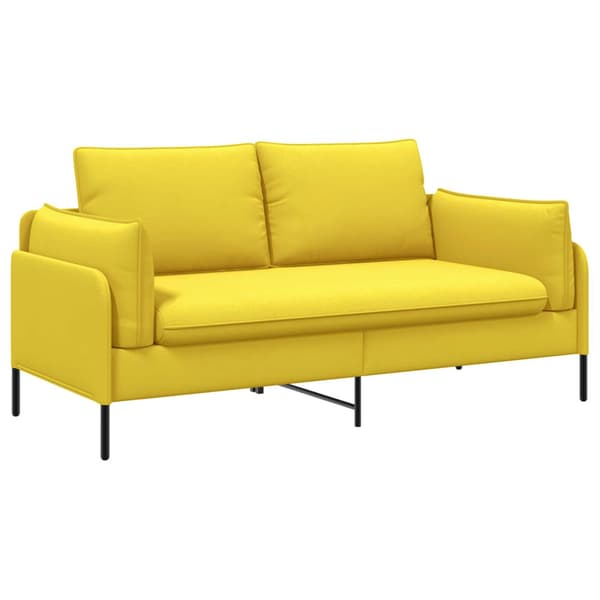 2-sits soffa Ljusgul 188 x 81 x 89 cm Tyg