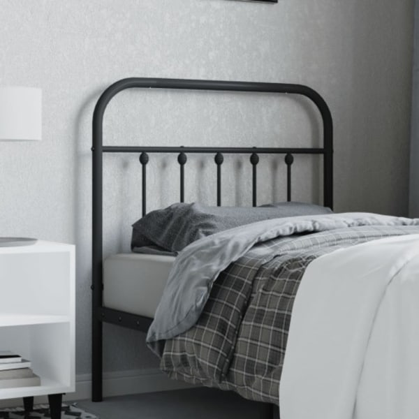 Huvudgavel metall svart 80 cm