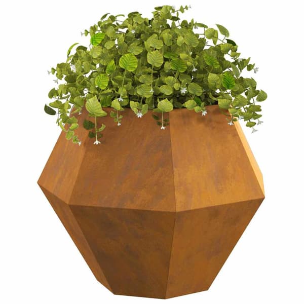 Planteringskärl 2 pcs Rostig 75 x 75 x 60 cm