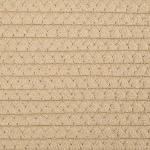 Förvaringskorgar 2 st beige och vit Ø28x28 cm bomull