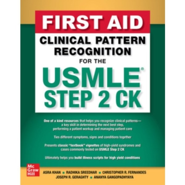 First Aid Clinical Pattern Recognition for the USMLE Step 2 CK (inbunden, eng)