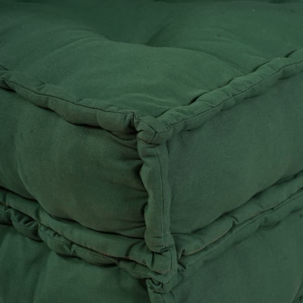 Modulsofa enhet 2 pcs Grön 140 x 70 x 36 cm Tyg