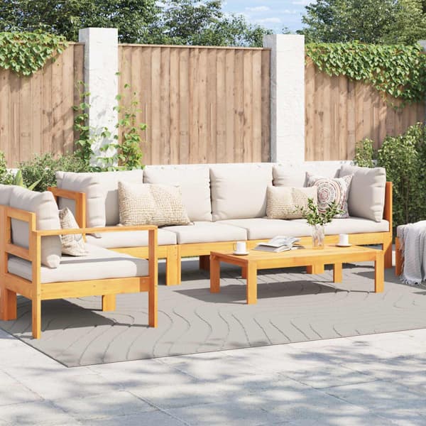 Områdesmattor Rektangulär PALMERAS Kräm 280 x 200 cm Polyester