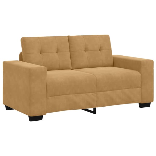 Soffset 3 pcs Brun 221 x 80 x 80 cm Sammet