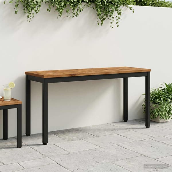 Trädgårdsbänk 108,5 x 35 x 45 cm Massivt Akaciaträ Rektangulär