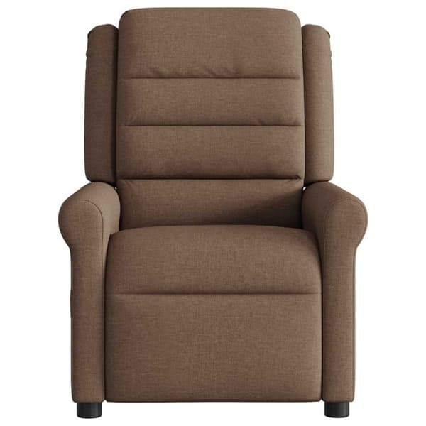 Massagefåtölj brun tyg