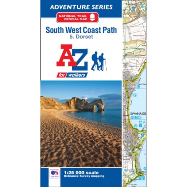 SW Coast Path Dorset Adventure Atlas (häftad, eng)