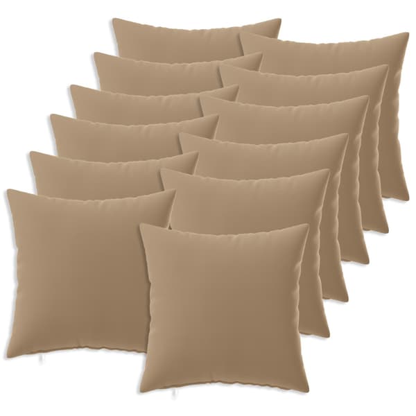 Kudde med kudde HEERLEN 12 st Taupe Polyester