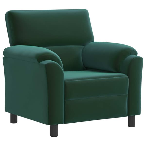 Soffset 2 st Mörkgrön Sammet