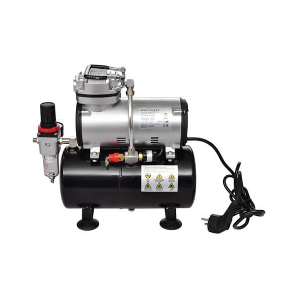 Kompressor för airbrush inkl. 2 sprutpistoler