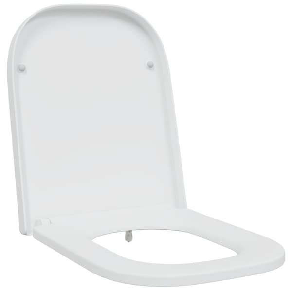 Toalettstol Vit 47,5 x 35 x 3,6 cm Duroplast