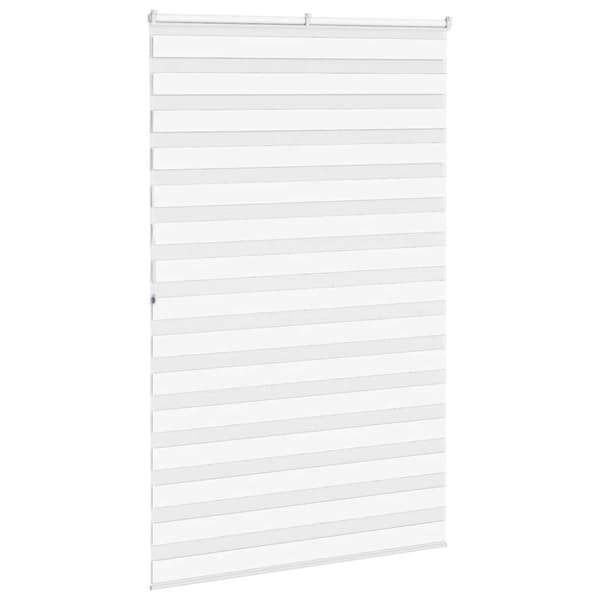 Rullgardin zebra vit 140x200 cm tyg bredd 135,9 cm polyester