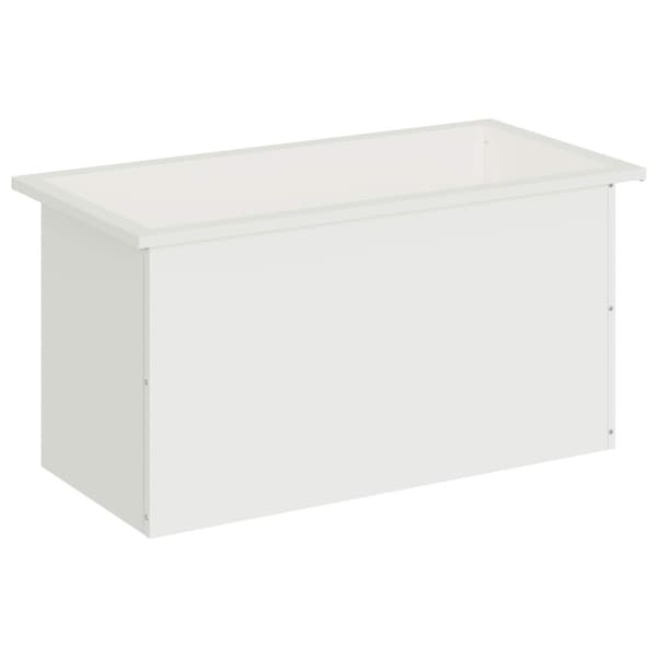 Odlingslåda med LED Vit 40 x 80 x 40 cm Stål