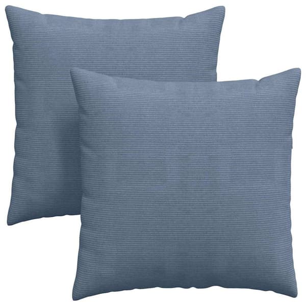 Sofakuddar 2 pcs Blå 80 x 80 cm Kordread tyg