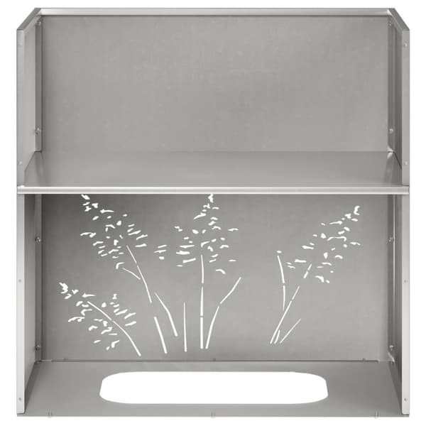 Trädgårdsplanterare 2 st Silver 50 x 30 x 49 cm Rostfritt stål