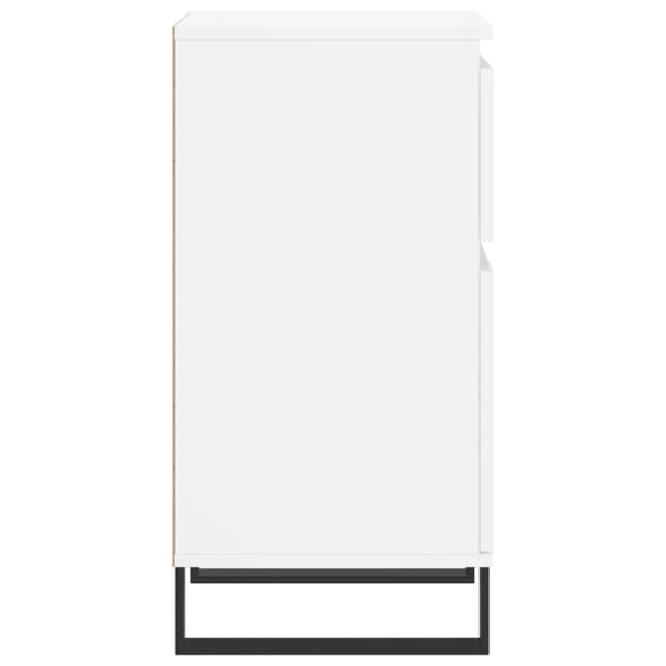 Byrå vit 40x35x70 cm konstruerat trä
