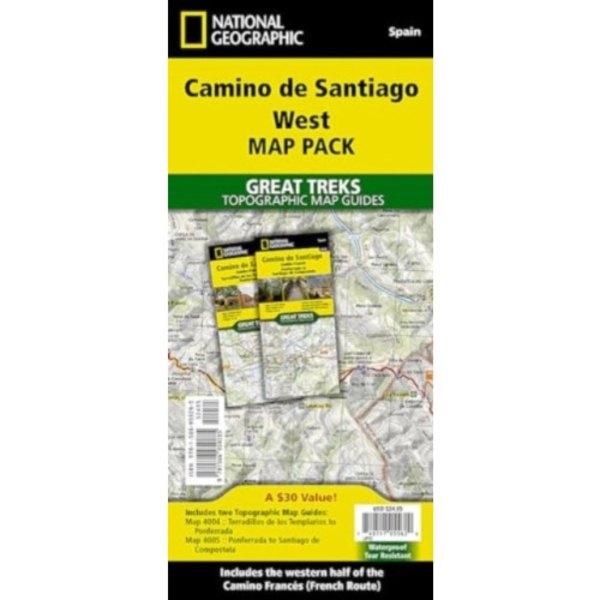 Camino de Santiago - Camino Frances West Map Pack Bundle