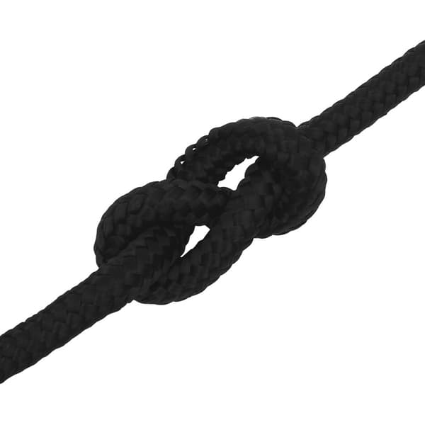Mångsidigt bruksrep 12 mm 50 m Svart Polyester
