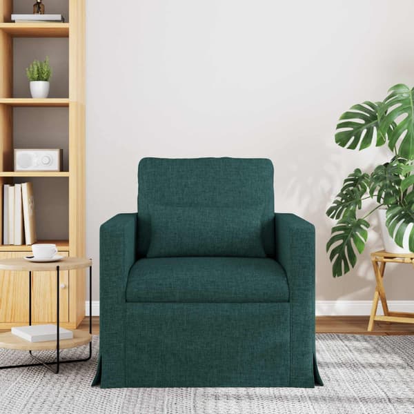 Soffa Mörkgrön 78 x 78 x 80 cm tyg