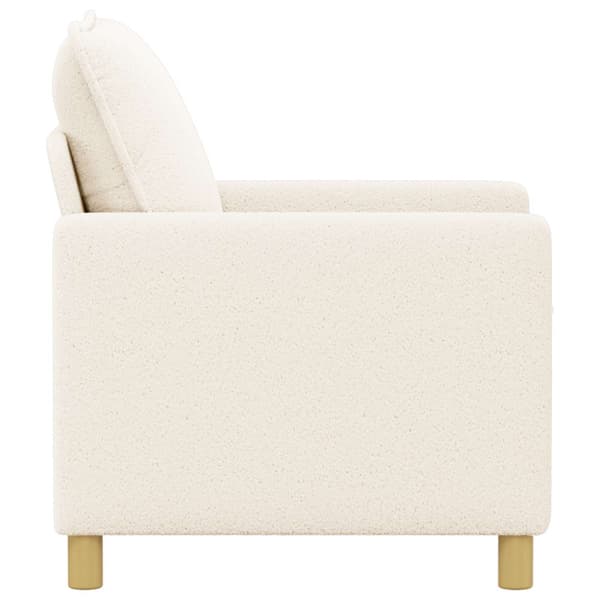Soffa Gräddvit 76 x 81 x 87,5 cm Tyg