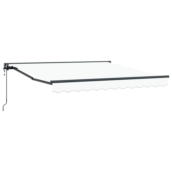 Markisram Vit 300 x 250 cm Polyester med PU-beläggning