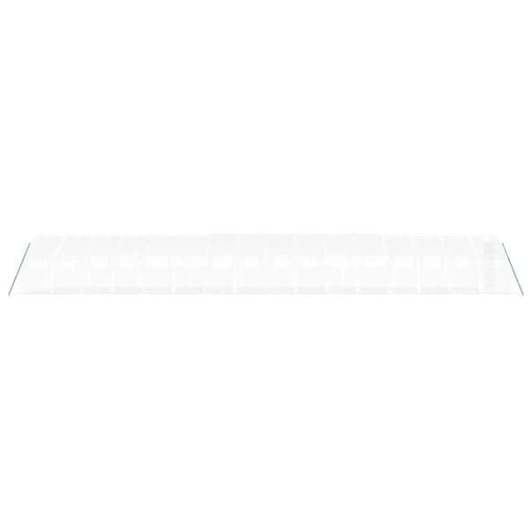 Växthus med stålram vit 64 m² 16x4x2 m