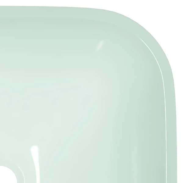Handfat glas 42x42x14 cm vit