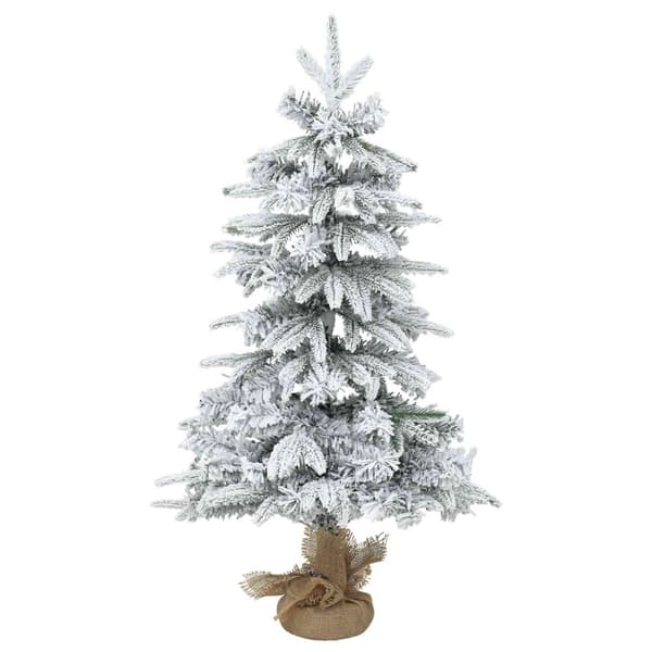 Mini julgran 45 cm PVC och PE Grön och Vit