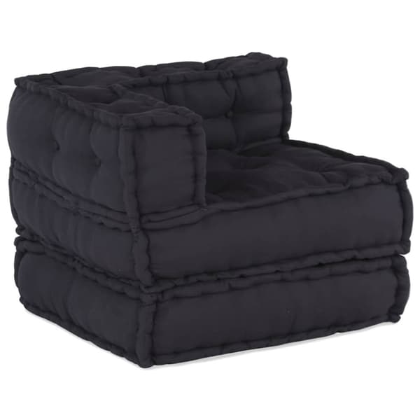 Modulär soffa antracit 70x70x54 tyg