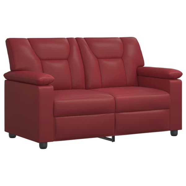 Soffa Vinröd 151 x 85 x 93 cm Konstläder