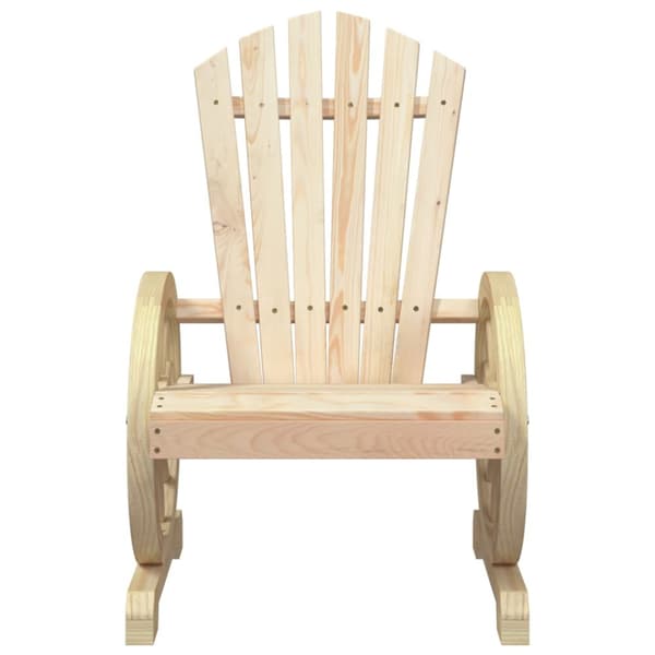 Adirondackstolar 4 st massivt granträ
