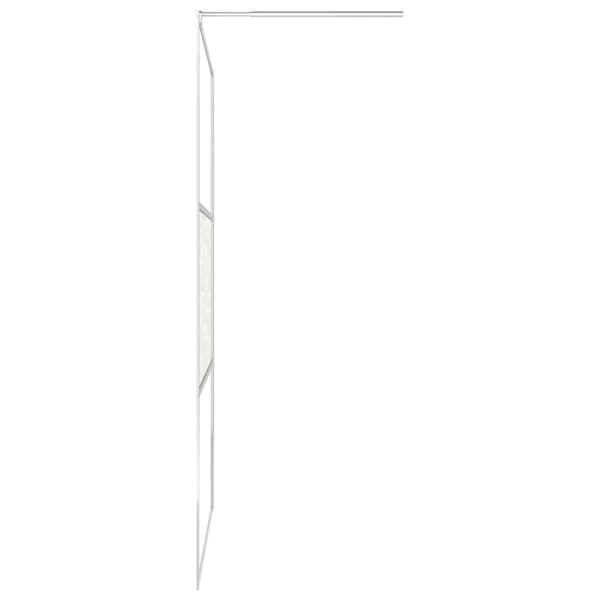 Duschvägg med ESG-glas stendesign 90x195 cm