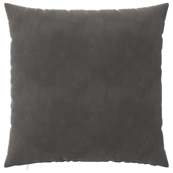 Kuddöverdrag 6 st HEERLEN Mörkgrå 55 x 55 cm Sammet