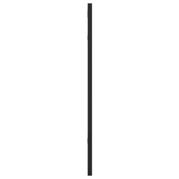 Väggspegel svart 50x60 cm rektangulär järn