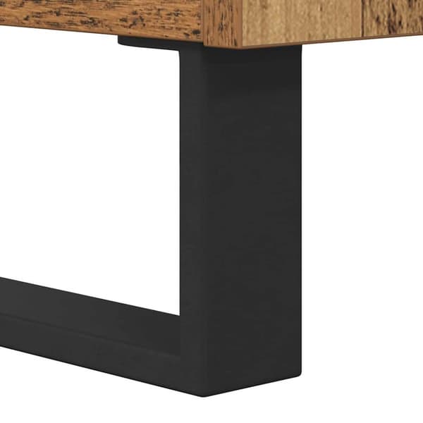 Sideboard med låda Gammalt trä Konstruerat trä