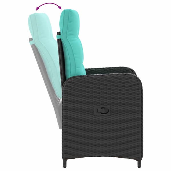 Utomhusmatbord 3 pcs konstrotting