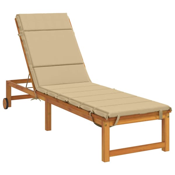 Solstol Kudde GEMERT 100% Polyester Beige 200 x 60 x 3 cm