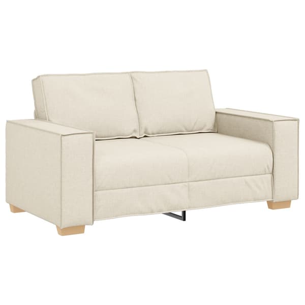 Soffset 3 st Beige Linnenblandad tyg