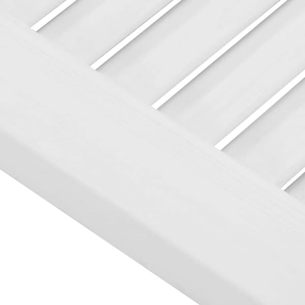 Skåpdörr lamelldesign vit 99x29,5 cm